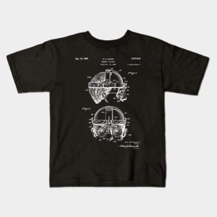 Welding Goggles Patent - Welder Art - Black Chalkboard Kids T-Shirt